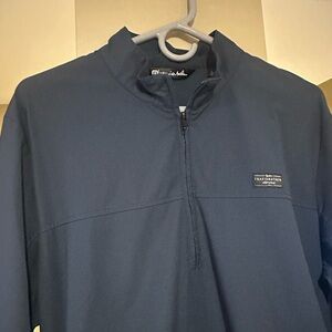 Travis Mathew Men's Navy Wanderlust Quarter Zip - Like New